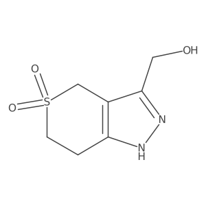 3-(Hydroxymethyl)-2,4,6,7-tetrahydrothiopyrano[4,3-c]pyrazole 5,5-dioxide结构式