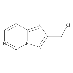 2-(Chloromethyl)-5,8-dimethyl-[1,2,4]triazolo[1,5-c]pyrimidine结构式