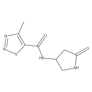 4-methyl-N-(5-oxopyrrolidin-3-yl)-1,2,3-thiadiazole-5-carboxamide Structure