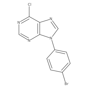 9-(4-Bromophenyl)-6-chloro-9H-purine Structure