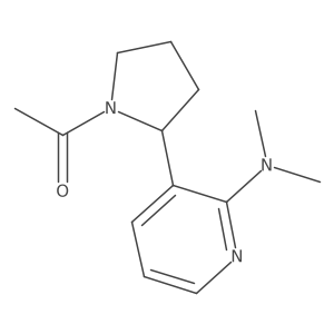 1-(2-(2-(Dimethylamino)pyridin-3-yl)pyrrolidin-1-yl)ethanone结构式