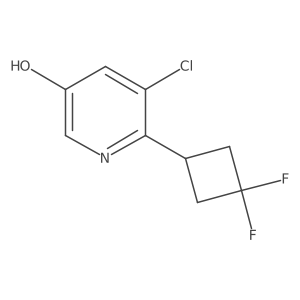 5-Chloro-6-(3,3-difluorocyclobutyl)pyridin-3-ol Structure