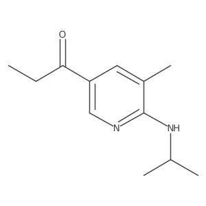 1-(6-(Isopropylamino)-5-methylpyridin-3-yl)propan-1-one Structure