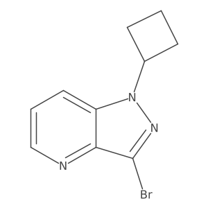 3-Bromo-1-cyclobutyl-1H-pyrazolo[4,3-b]pyridine Structure