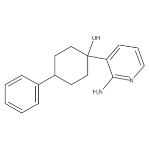 1-(2-Aminopyridin-3-yl)-4-phenylcyclohexanol Structure