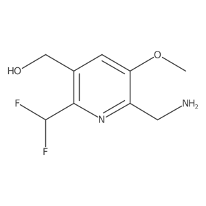 2-(Aminomethyl)-6-(difluoromethyl)-3-methoxypyridine-5-methanol结构式