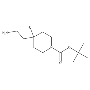 Tert-butyl 4-(2-aminoethyl)-4-fluoropiperidine-1-carboxylate Structure