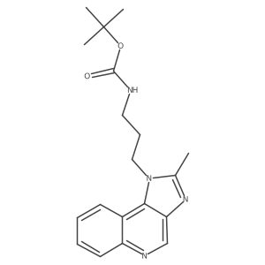 Tert-butyl 3-(2-methyl-1h-imidazo[4,5-c]quinolin-1-yl)propylcarbamate结构式