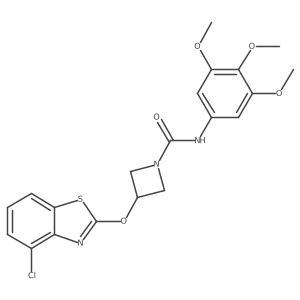 3-((4-chlorobenzo[d]thiazol-2-yl)oxy)-N-(3,4,5-trimethoxyphenyl)azetidine-1-carboxamide Structure