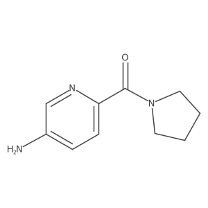 (5-Aminopyridin-2-yl)(pyrrolidin-1-yl)methanone结构式