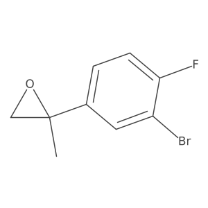 2-(3-Bromo-4-fluorophenyl)-2-methyloxirane结构式