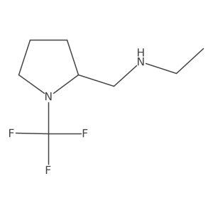 N-((1-(trifluoromethyl)pyrrolidin-2-yl)methyl)ethanamine Structure