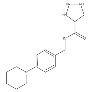 N-[(4-piperidin-1-ylphenyl)methyl]triazolidine-4-carboxamide Structure