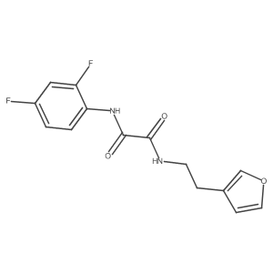 N1-(2,4-difluorophenyl)-N2-(2-(furan-3-yl)ethyl)oxalamide Structure