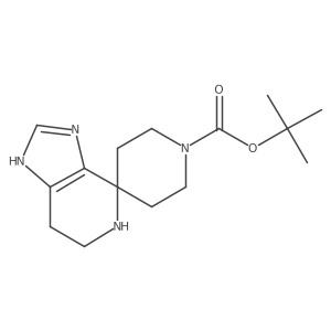 Tert-butyl 3,5,6,7-tetrahydrospiro[imidazo[4,5-c]pyridine-4,4'-piperidine]-1'-carboxylate Structure