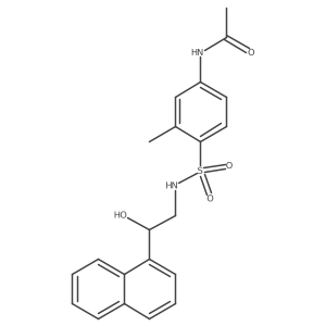 N-(4-(N-(2-hydroxy-2-(naphthalen-1-yl)ethyl)sulfamoyl)-3-methylphenyl)acetamide Structure