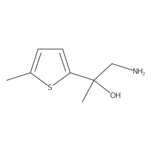 1-Amino-2-(5-methylthiophen-2-yl)propan-2-ol结构式
