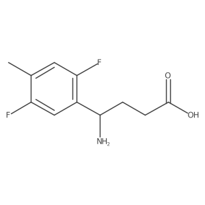 4-Amino-4-(2,5-difluoro-4-methylphenyl)butanoic acid Structure