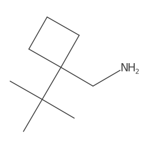 (1-Tert-butylcyclobutyl)methanamine结构式