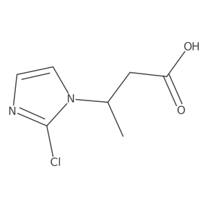 3-(2-Chloro-1H-imidazol-1-yl)butanoic acid Structure