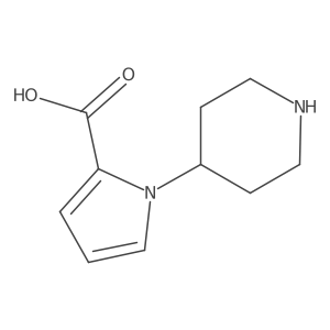 1-(piperidin-4-yl)-1H-pyrrole-2-carboxylic acid Structure