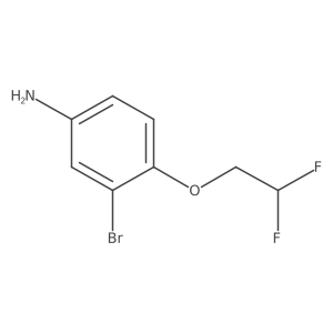 3-Bromo-4-(2,2-difluoroethoxy)aniline结构式