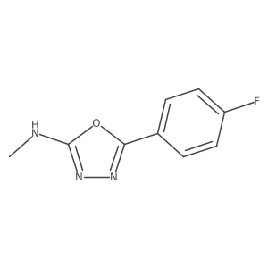 5-(4-Fluorophenyl)-N-methyl-1,3,4-oxadiazol-2-amine结构式