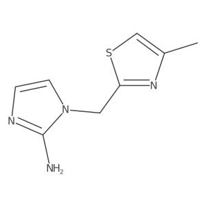 1-[(4-methyl-1,3-thiazol-2-yl)methyl]-1H-imidazol-2-amine结构式