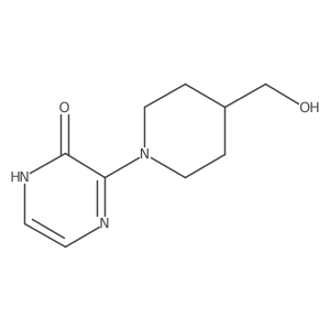 3-(4-(hydroxymethyl)piperidin-1-yl)pyrazin-2(1H)-one结构式