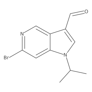 6-Bromo-1-isopropyl-1H-pyrrolo[3,2-c]pyridine-3-carbaldehyde结构式