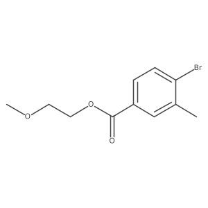 2-Methoxyethyl 4-bromo-3-methylbenzoate结构式