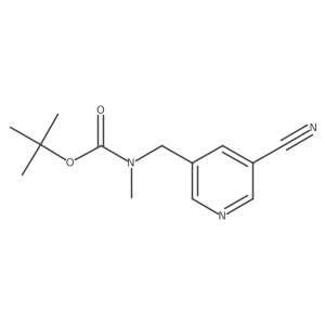 tert-Butyl ((5-cyanopyridin-3-yl)methyl)(methyl)carbamate Structure