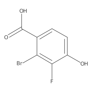 2-Bromo-3-fluoro-4-hydroxybenzoic acid Structure