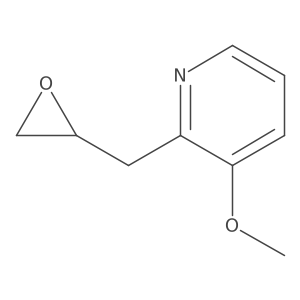 3-Methoxy-2-[(oxiran-2-yl)methyl]pyridine结构式