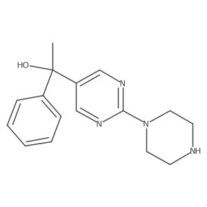 1-Phenyl-1-(2-(piperazin-1-yl)pyrimidin-5-yl)ethanol Structure