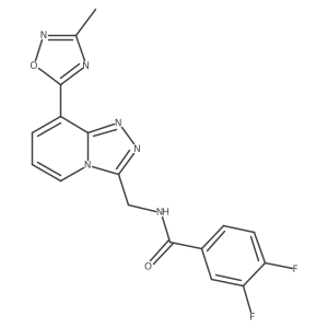 3,4-difluoro-N-{[8-(3-methyl-1,2,4-oxadiazol-5-yl)[1,2,4]triazolo[4,3-a]pyridin-3-yl]methyl}benzamide Structure