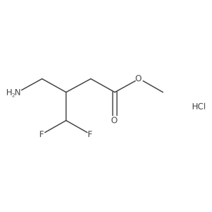 Methyl 3-(aminomethyl)-4,4-difluorobutanoate;hydrochloride Structure