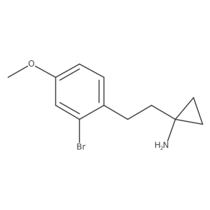 1-[2-(2-Bromo-4-methoxyphenyl)ethyl]cyclopropan-1-amine结构式