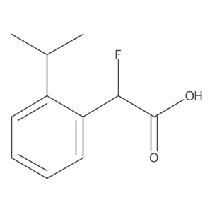 2-Fluoro-2-[2-(propan-2-yl)phenyl]acetic acid Structure