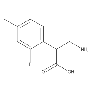3-Amino-2-(2-fluoro-4-methylphenyl)propanoic acid结构式