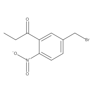1-(5-(Bromomethyl)-2-nitrophenyl)propan-1-one结构式