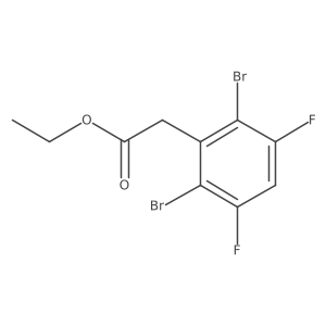 Ethyl 2,6-dibromo-3,5-difluorophenylacetate Structure