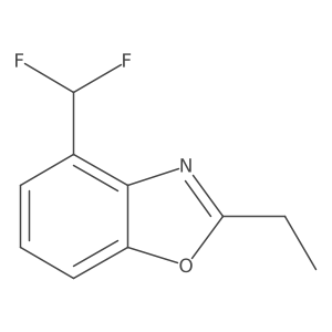 4-(Difluoromethyl)-2-ethylbenzo[d]oxazole Structure