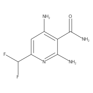 2,4-Diamino-6-(difluoromethyl)nicotinamide Structure