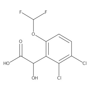 2,3-Dichloro-6-(difluoromethoxy)mandelic acid Structure