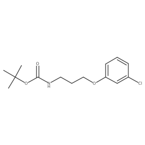 N-Boc-3-(3-chlorophenoxy)-1-propylamine Structure