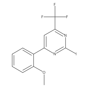2-Iodo-6-(2-methoxyphenyl)-4-(trifluoromethyl)pyrimidine Structure