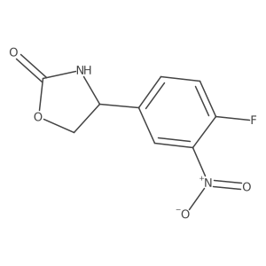 4-(4-Fluoro-3-nitrophenyl)-1,3-oxazolidin-2-one结构式
