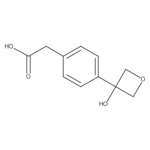 2-[4-(3-Hydroxyoxetan-3-yl)phenyl]acetic acid Structure