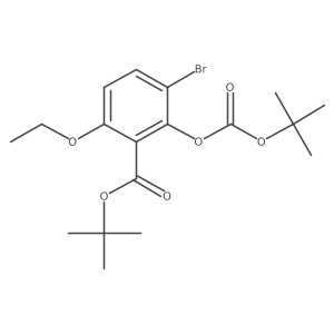 Tert-butyl 3-bromo-2-((tert-butoxycarbonyl)oxy)-6-ethoxybenzoate Structure